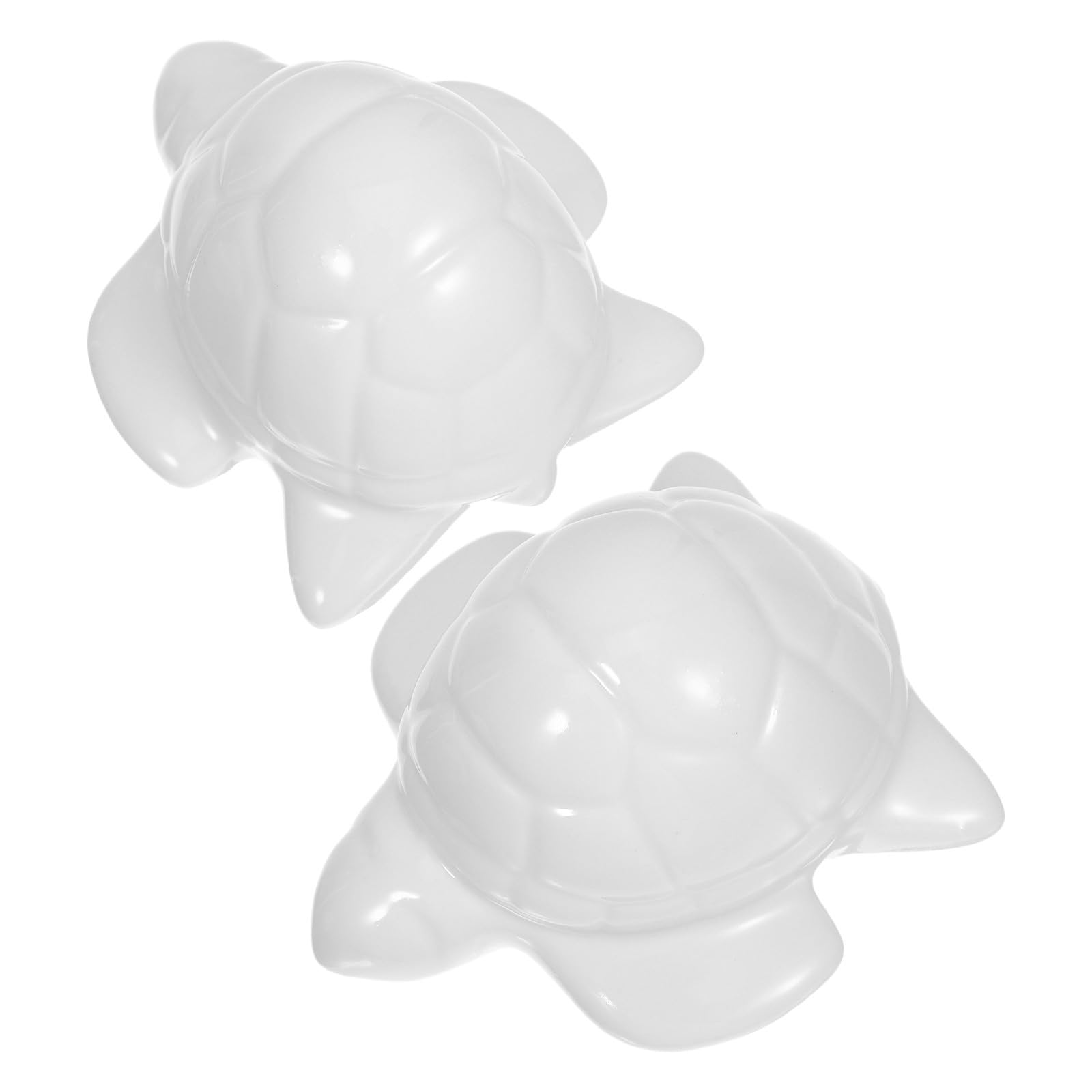 2Pcs Turtle Ceramic Toilet Bolt Covers, White Bathroom Decor