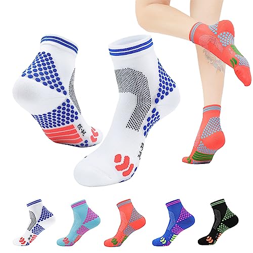 2023 Emelitere Far Infrared Schorl Titanium Ion Heightening Booster Socks, Higher Ankle Booster Socks (White,L)