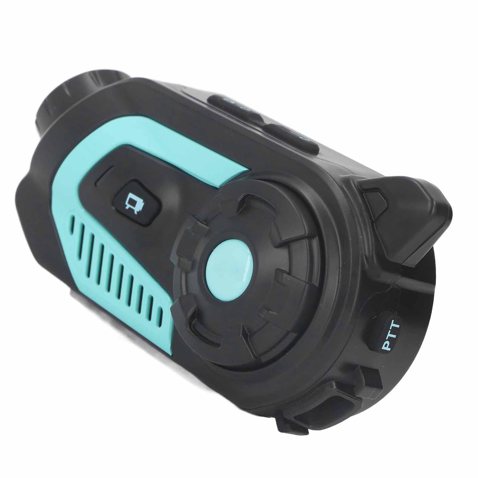 Motocyklowy Zestaw Słuchawkowy Bluetooth z Interkomem, kamerą 2K HD, wodoodpornością IP66, Głośnikiem HiFi z redukcją Szumów, Nagrywaniem w Pętli, Długim Czasem Pracy Baterii,