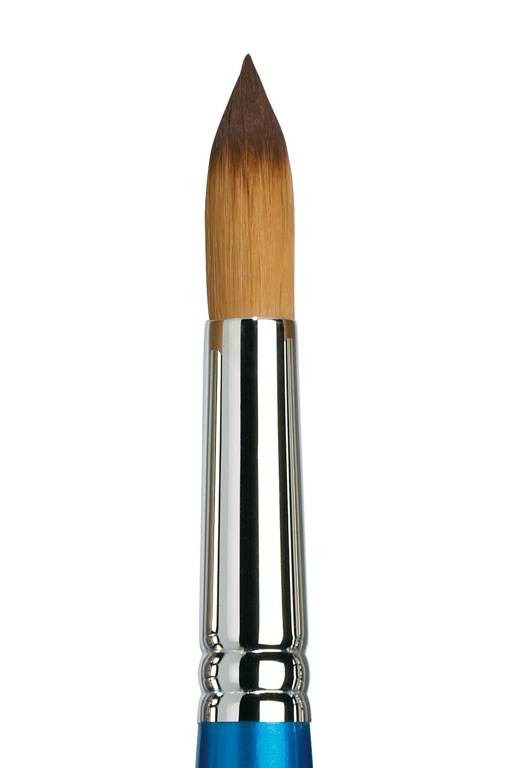 Winsor & Newton 5301024 Cotman Aquarell Synthetikhaar Pinsel - Serie 111 - Rundpinsel, kurzer Stiel mit exzellenter Sprungkraft, Farbtragekraft und Punktgenauigkeit - Nr. 24 - 17 mm