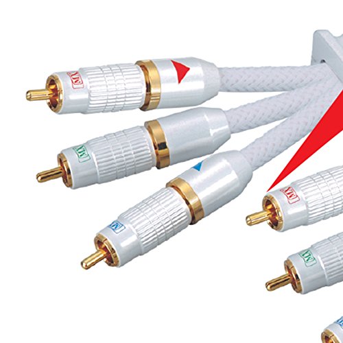 Image of MX 3 RCA Male to 3 RCA Male Audio Cable - 5m, Digital Signal, Shielded for Strong EMI Protection, Ideal for Audio, Home Theater, and DJ Equipment