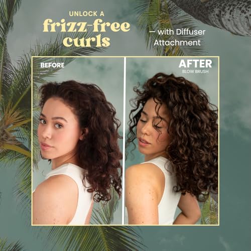 The Beachwaver Co. Blow Brush - Midnight Rose | Versatile Blow-Dry Brush for All Hair Types w/Interchangeable Attachments | 2 Speeds, 4 Heat Settings, and 4 Attachments - One Tool for Endless Looks! - Thumbnail 6