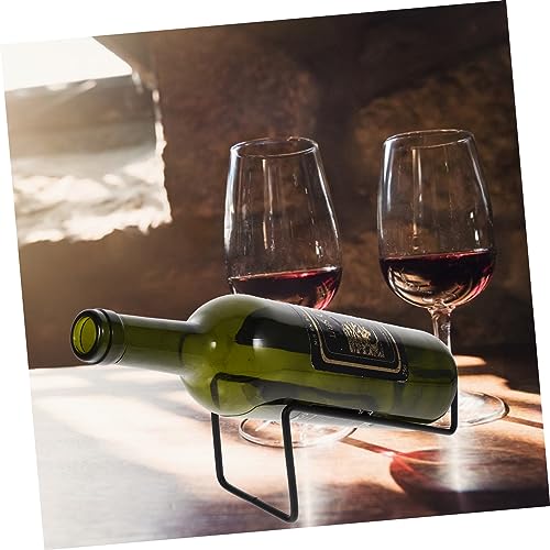 Garneck soporte de botellas de vino metálico 2 piezas miniatura 4