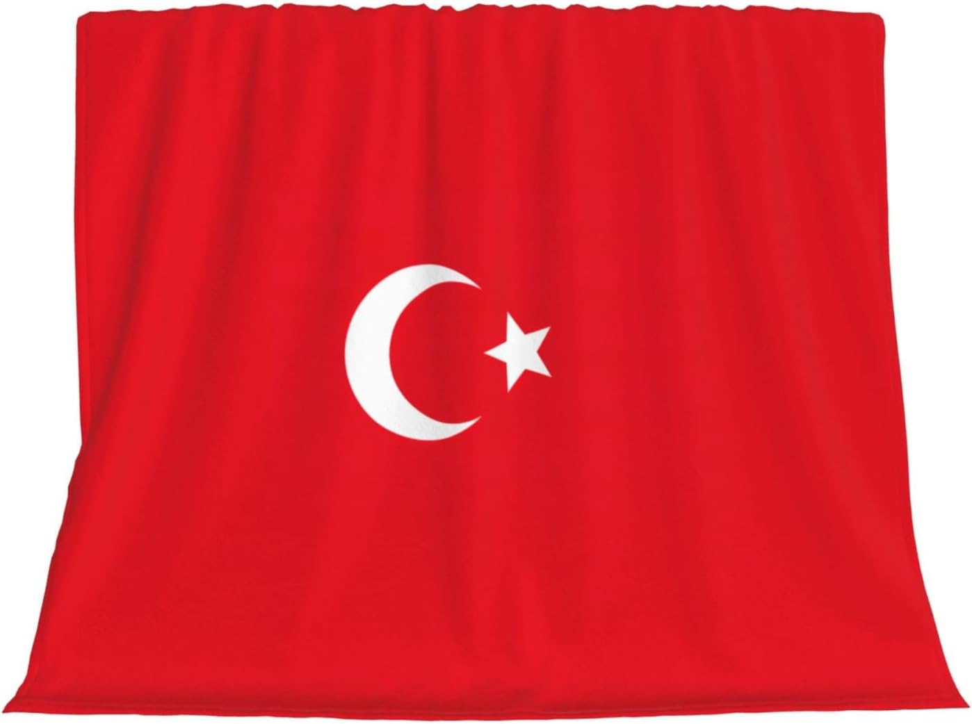 Flag of Turkey Print Cozy Soft Blankets Warm 50x60 in Lightweight Blanket for Camping Travel