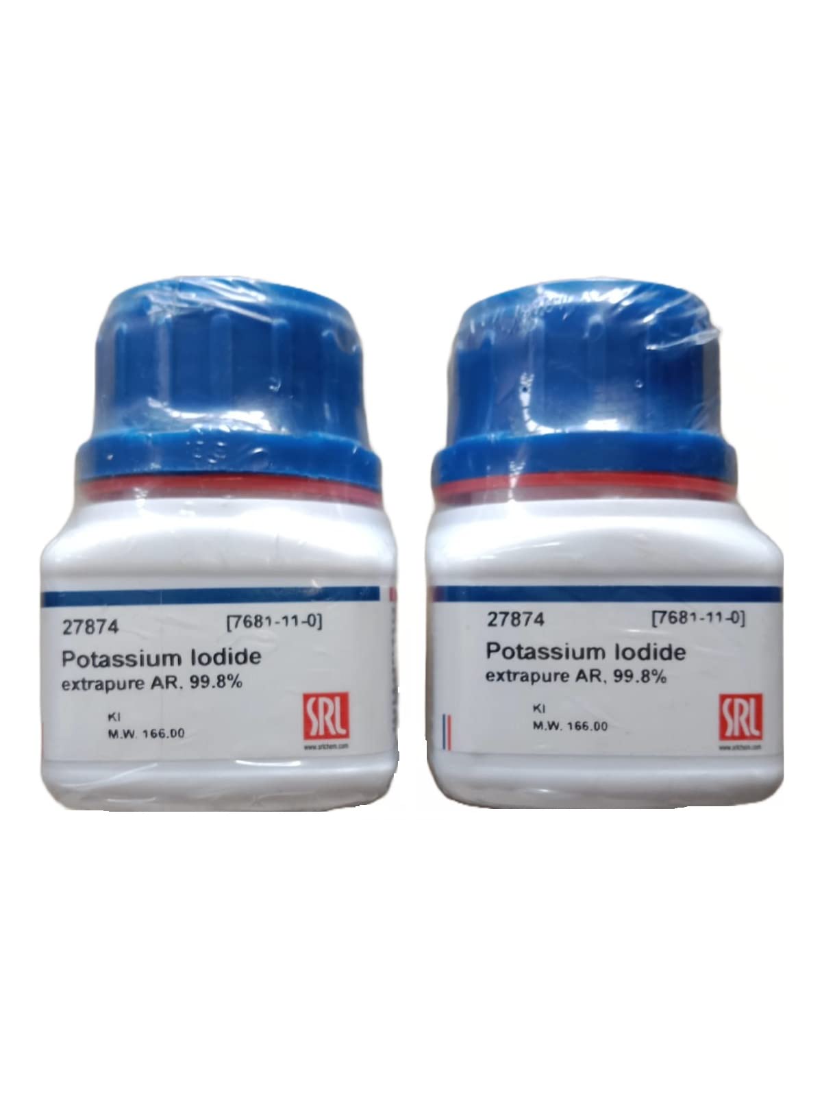 SRL Combo Pack Potassium Iodide Extrapure 50GM (25gm x 2 Pack) ACS Grade, 99.8% Purity (CAS 7681-11-0), Molecular Formula KI, Shelf Life : 60 Months,Storage : Room Temperature, for laboratory use (B0BSTK99BG) Amazon Price History, Amazon Price Tracker
