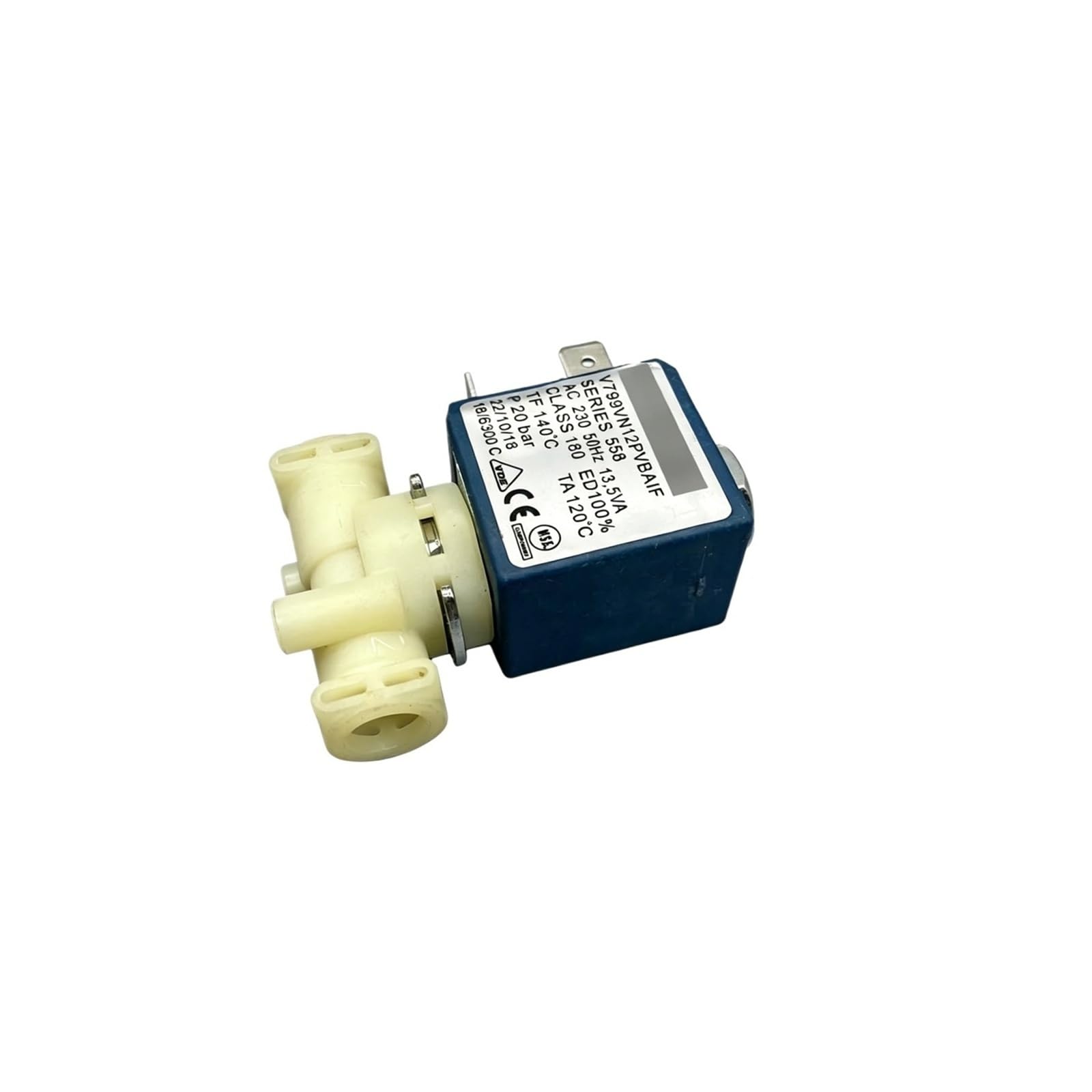 Elettrovalvola for Macchina Da Caffè Espresso Valvola Acqua, Compatibile for CEME, AC230V P 20BAR V799VN12PVBAIF SERIE 558, Accessori Di Ricambio for Macchina Da Caffè