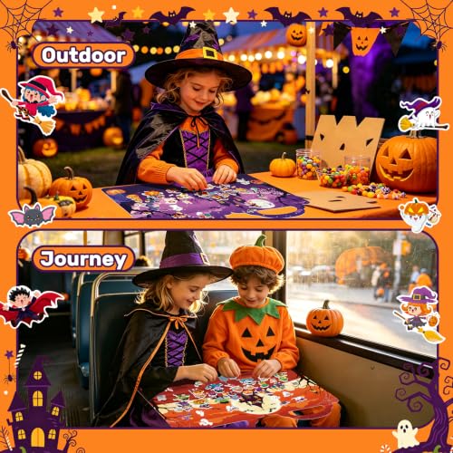 Kalysky 3 Pack Halloween Reusable Sticker Books for Toddlers 2-4 | 3D Puffy Sticker Book for Kids Ages 3-5, Halloween Stickers for Kids, Halloween Gifts & Toys for Toddlers - image 7
