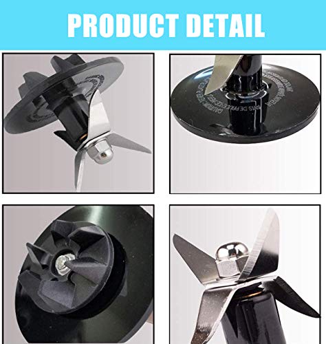 SPB 456 2B Blender Blade with SPB7-20TXN Coupling Compatible with Powerblend Duet Parts Replacement BFP-703 FPB-5PC SPB-3 SPB-7 Blender Clutch(2 Packs)