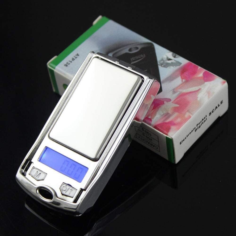 Báscula Digital de Cocina y joyería, báscula de precisión Digital, báscula electrónica portátil para Llaves de Coche, 0,01 G, Mini báscula para Joyas de 100 G