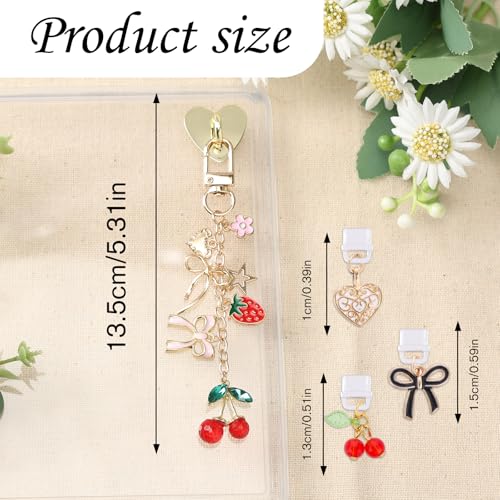Image of Halloween Dust Plug Charm Chains for Kindle - Gothic Type C Dustplug & Chain Bracelet Strap Decorating Accessories