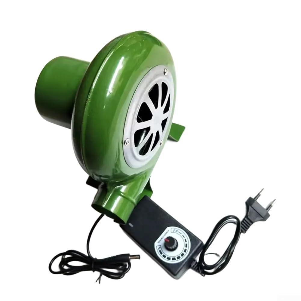 Ventilateur de cheminée 220 V - Avec vitesse variable - Avec contrôle de vitesse - Débit d'air puissant - 2900 tr/min - Pour barbecue, forge et poêles à bois (80 W)