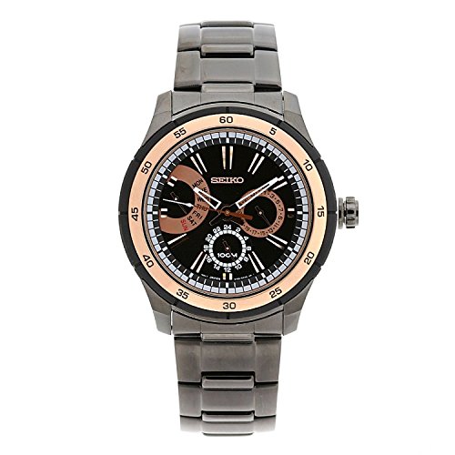 [ZCR[]Seiko rv Anodized Black Stainless Steel Case and Bracelet SNT025 Y [sAi]