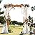 VINGLI 85in Wooden Arbor, Wedding Arch for Ceremony, Wood Trellis for Plant Climbing, Christmas Decor Pergola for Garden Backyard, Lawn (Teak)