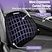 GEEYONTEK Car Seat Cushion and Lumbar Support Headrest Pillow Memory Foam Ergonomic Car Cushion Back Neck Support Pillow Sciatica & Back & Tailbone Pain Relief Cushion for Car Seat Driving Black