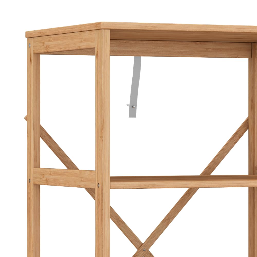 Vicco Półka na książki "Novaro", Bambus, 48.3 x 87.9 cm