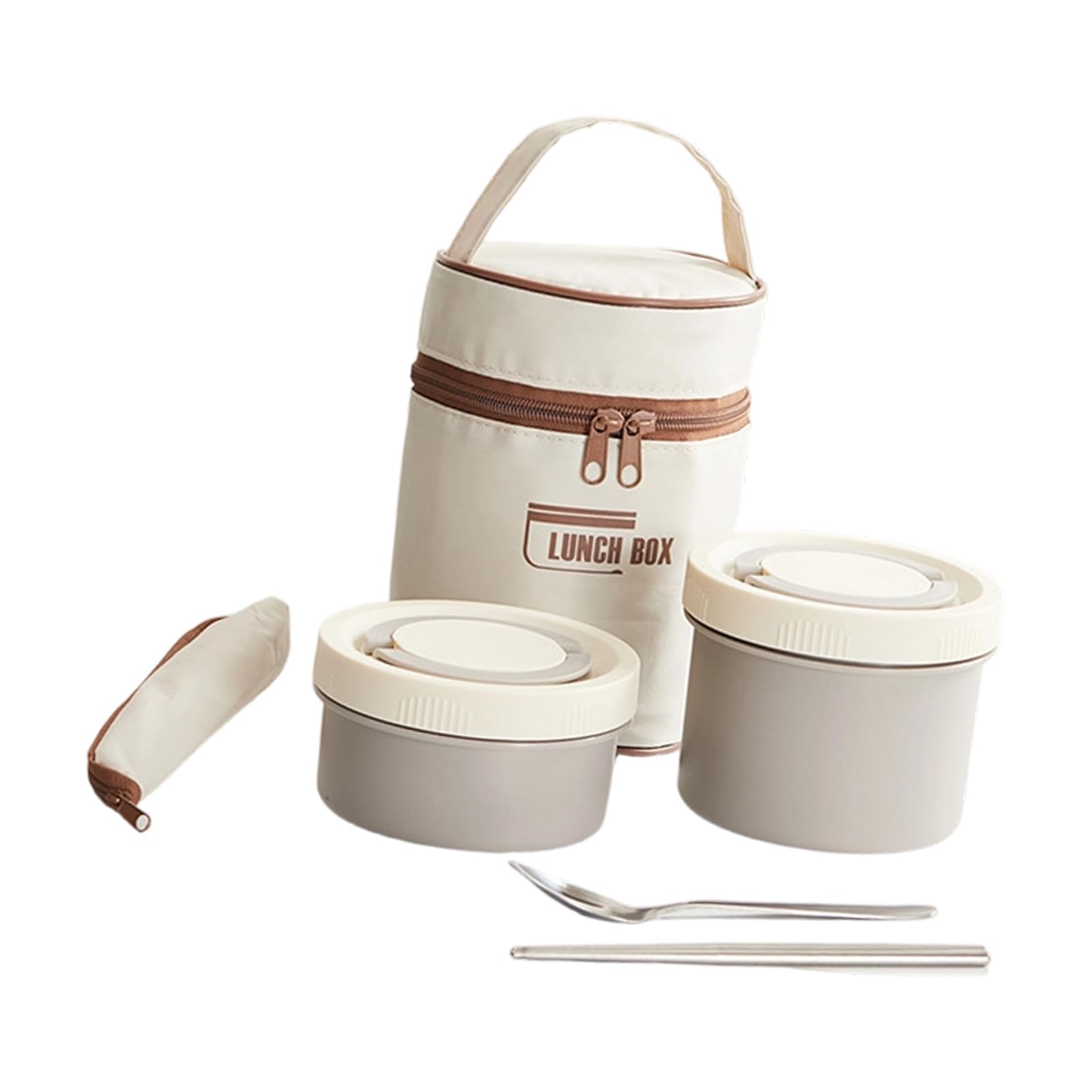 APGLSXY Recyclable Rustless Meal Canisters Set Insulated Lunch Container 4 Rank Food Storage Cartons Microwaveable Dishwasher Safe for Work Excursions Backpacking Insulated Box with Warm Bag