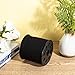 Pandahall 1 Roll (100 Yards,300 Feet) Micro-Fiber Faux Leather Suede Cord String with Roll Spool,2.7x1.4mm (Black)