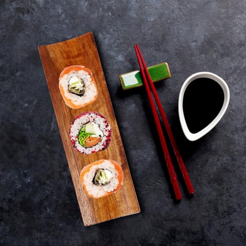 Bandeja rectangular de sushi de plástico VICASKY miniatura 5