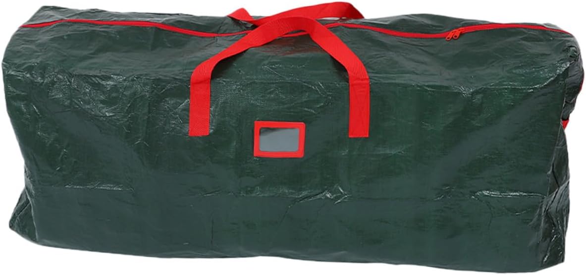 Large Xmas Tree Storage Bag with Handles 135x34x68cm Waterproof Green Christmas Tree Organizer Dustproof Pouch for Holiday Décor Storage