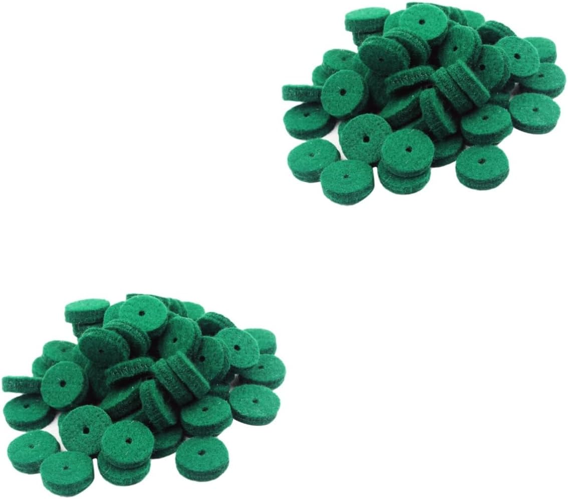 FAVOMOTO 180pcs Green Piano Felt Washers for Keyboard Repair and Key Leveling Essential Repair Parts for Piano Maintenance