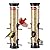 Kingsyard 2 Pack Tube Bird Feeders for Outdoors Hanging, Wild Bird Feeder with 6 Feeding Ports, Easy to Clean & Refill, 2 lbs Seed Capacity, Great for Attracting Finches, Cardinals (Black)
