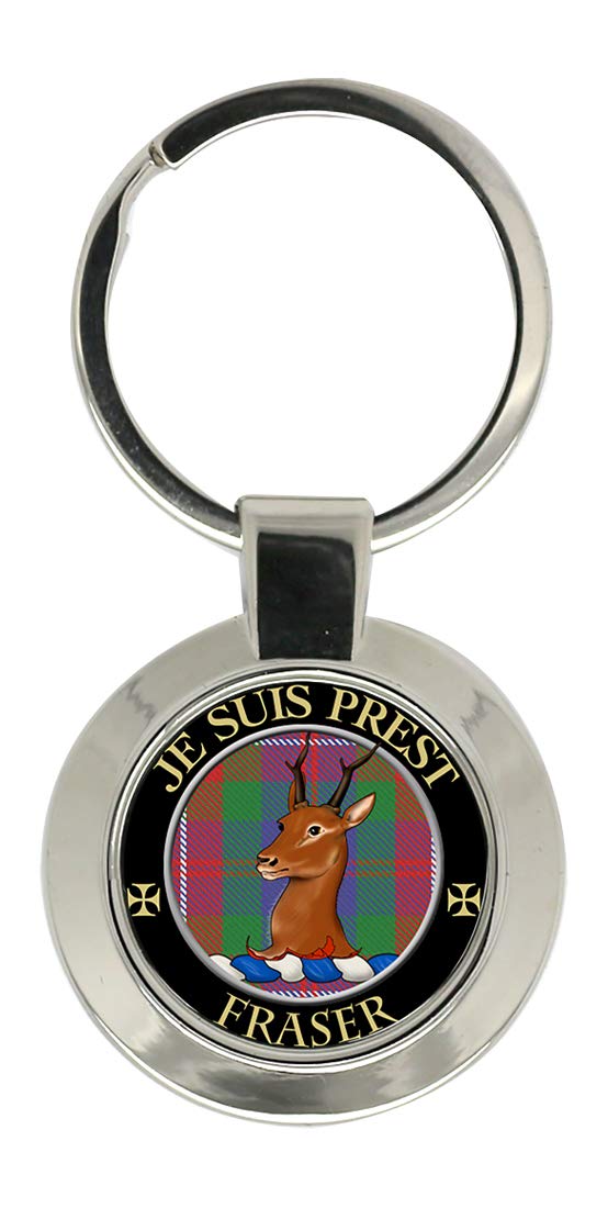 Giftshop Uk Unisex Silver Coloured Metal Fraser Of Lovat Scottish Clan Key Ring