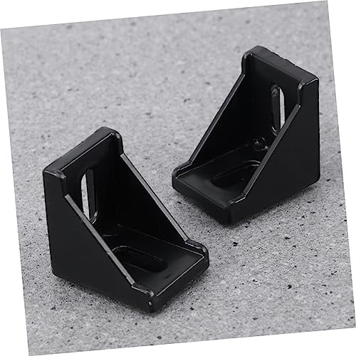 Mobestech 20 Peças 3030 90 Suporte Preto Ar Acessórios Suporte De Canto Suporte De Canto De Alumínio