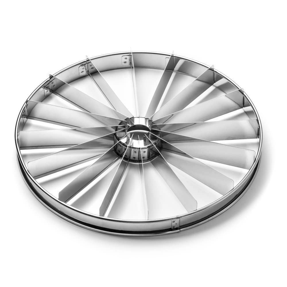 Tagliapasta Per Torte In Acciaio Inossidabile - Divisore Per 6-8 Fette Uguali | Per Cheesecake, Pizza E Dolci