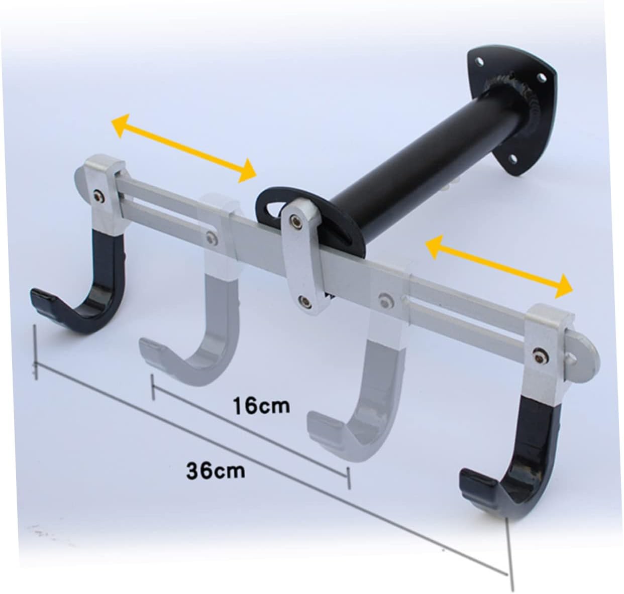 Toyvian Adjustable Wall Mounted Bike Hanger Rack for Road and Mountain Bikes Vertical Hook Storage System for Children Space Saving Indoor Solution