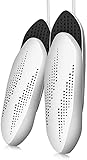 3. La potencia de este secador de zapatos es de solo 25 W, pero tiene una gran capacidad de secado. Los zapatos mojados, como zapatillas y botas, se pueden secar en solo 1 hora. El diseño de secado rápido no solo le ahorra tiempo, sino que también le asegura zapatos calientes durante el clima lluvioso.