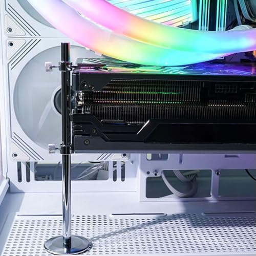 Image of GPU Sag Bracket, Adjustable Height GPU Holder, External GPU Kit for Graphics Card Support, Black
