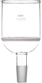 Deschem 150ml,24/40,Glass Buchner Funnel,3# Coarse Filter,Ground Joint