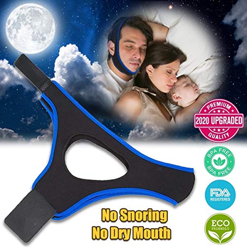 Anti Snoring Chin Strap Ajustable Stop Snoring Solution for Men and Women, Anti