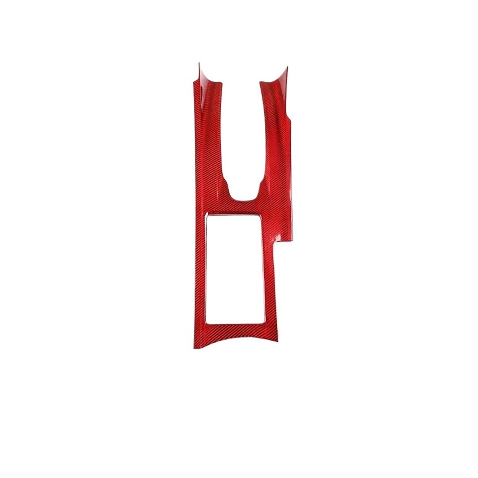 Central Control Trim for Nissan for GTR R35 2008-2016 Central Control Panel Decorative Sticker Interior Accessories(Red Carbon LHD)