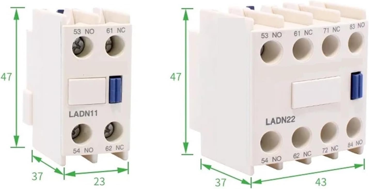 LADN Auxiliary Contact LADN11C Front/Side Mounting for LC1D Contactor (LADN20C)