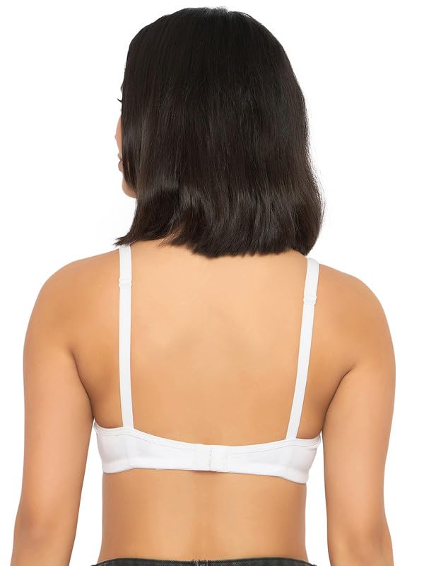 Image of Clovia Women's Cotton Solid Non-Padded Full Cup Wire Free T-Shirt Bra