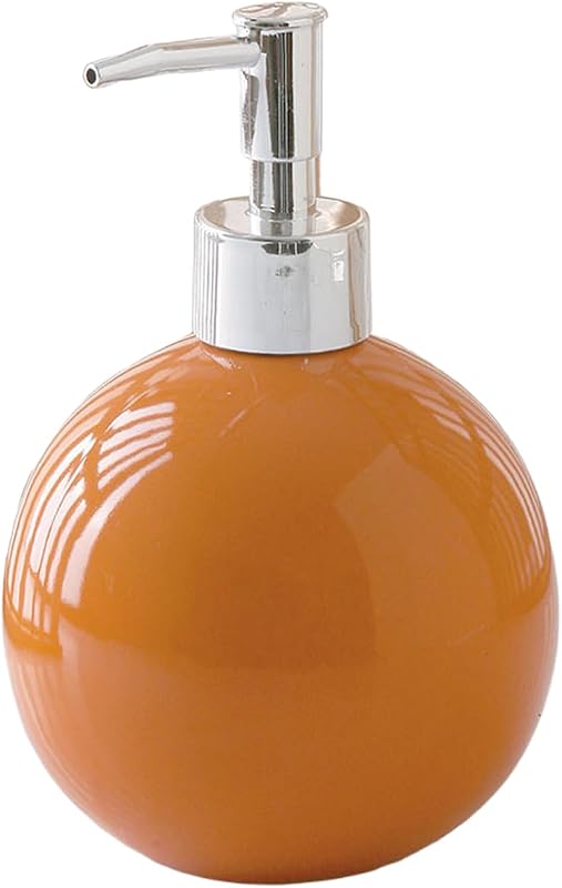 Dispensador de jabón de cerámica de 18 onzas con bomba a prueba de óxido, botella decorativa moderna minimalista recargable con bomba de loción para manos, dispensador de jabón para cocina y baño (color 1)
