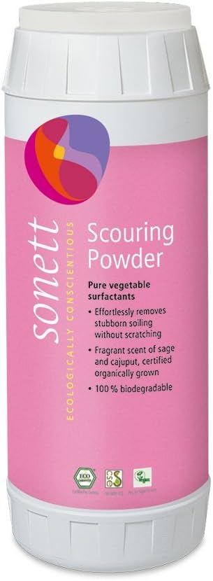 Organic Biodegradable Scouring Powder (Scouring Powder, 1 Count) Certified Organically Grown
