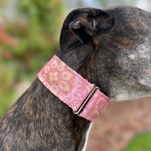 Sgang Extra Soft Martingale Dog Collar For Greyhound Saluki Whippet And Other Breeds With Similar Neck 2 Inch Wide (14"-18") Matching Leash Available thumb #3