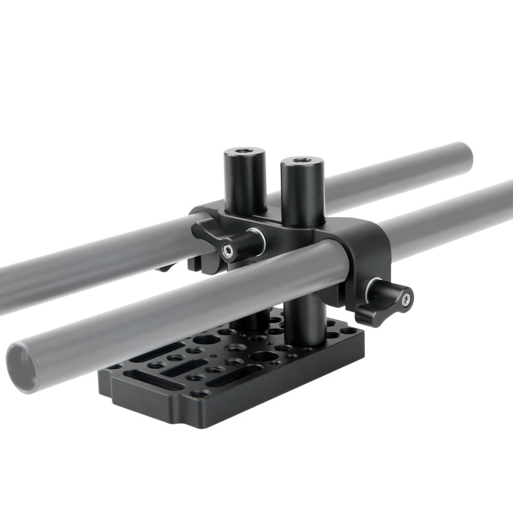 NICEYRIG Plaque Cheese Easy Switch Avec Support Cold Shoe - Railblocks, Queues D'Aronde Et Tiges 15mm