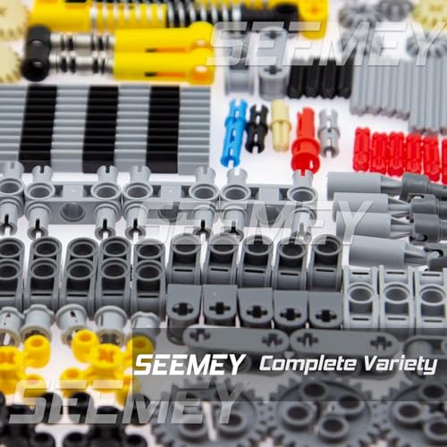 Image of SEEMEY 184PCS Gear and Axle Set Compatible with Lego Technical-Parts