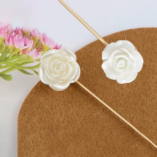 Image of Alilang 2Pcs Classic Hat Pins for Women and Lapel Brooch Set Vintage Style Decorative Stick Pins for Hats Suits Scarves Fitted Hats to Keep Hat in Place