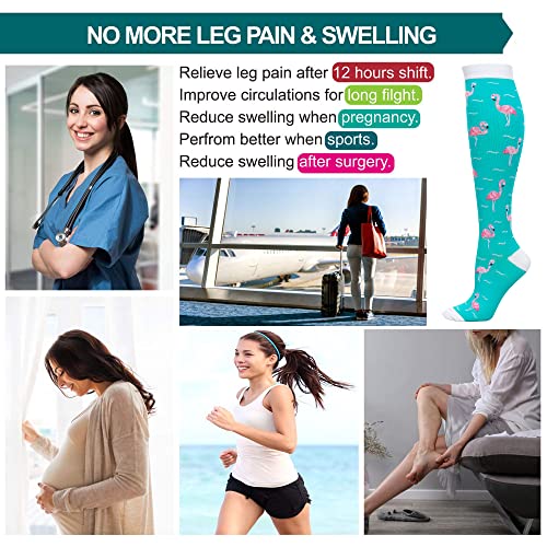 Image of LEVSOX Compression Socks Women and Men, 20-30mmHg, Best for Nurses, Travel, Pregnancy