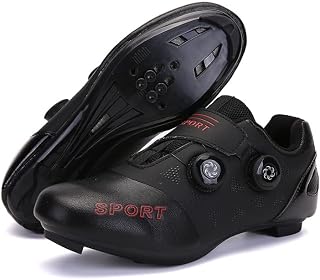 AASITZ Mens Mountain Biking Shoes Professional Outdoor Sports Road Bike Shoes Cycling shoe Mtb Mountain Biking Shoes-Highway black||9