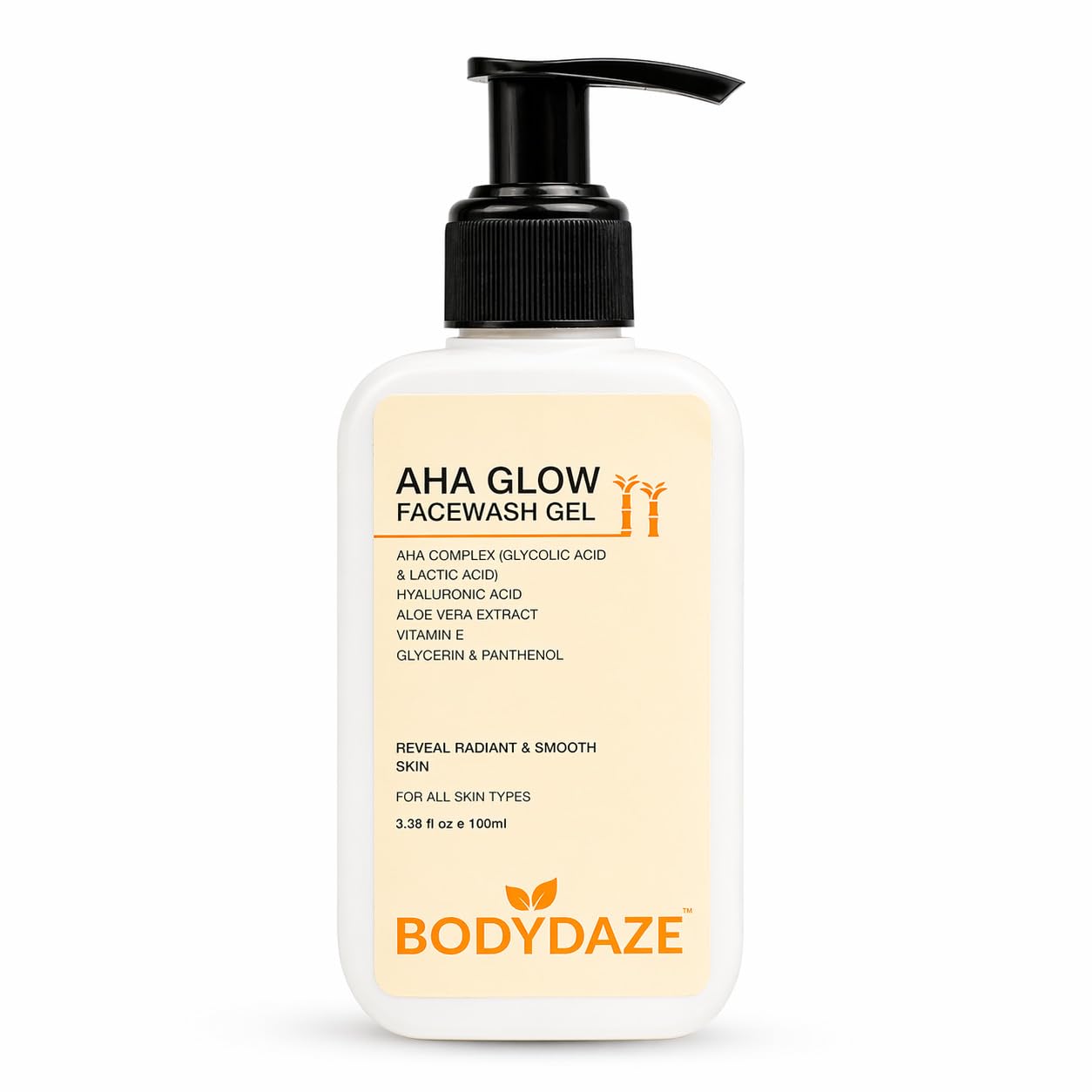 BODYDAZE AHA GLOW Face Wash Gel | Gentle Exfoliating Cleanser | Brightens Skin | For All Skin Types | Women & Men - 100ml - Review, Price and Buying Guide