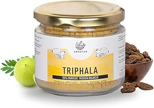 Amrutam Triphala Churna 150g, 100% Ayurvedic Tridosha Balancer Herbal Powder with Amla, Bibhitaki, Harad