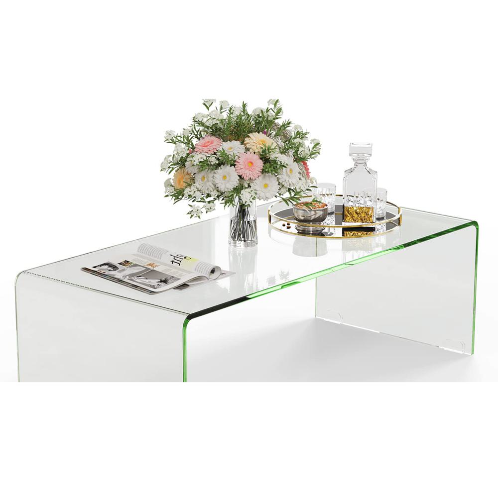 Amazon.com: Tangkula Glass Coffee Table, 42.5