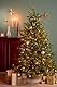 Black Box Trees Cottage Künstlicher Weihnachtsbaum mit LED-Beleuchtung – H215 x Ø157 cm – Grün
