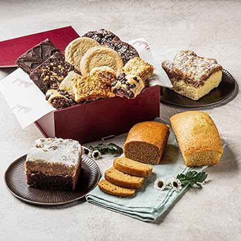 Dulcet Gift Baskets Gourmet Bakery Treats Gift Basket features All-Natural Pumpkin Bread Ideal for Thanksgiving and Halloween Holidays-Gift to Family, Friends, Parents or Corporate Clients. Cover