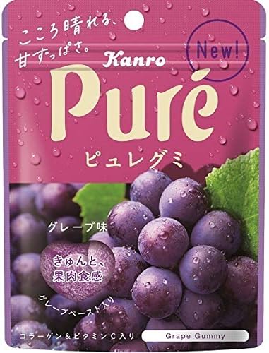 Kanro Pure Gummy Grape 56g